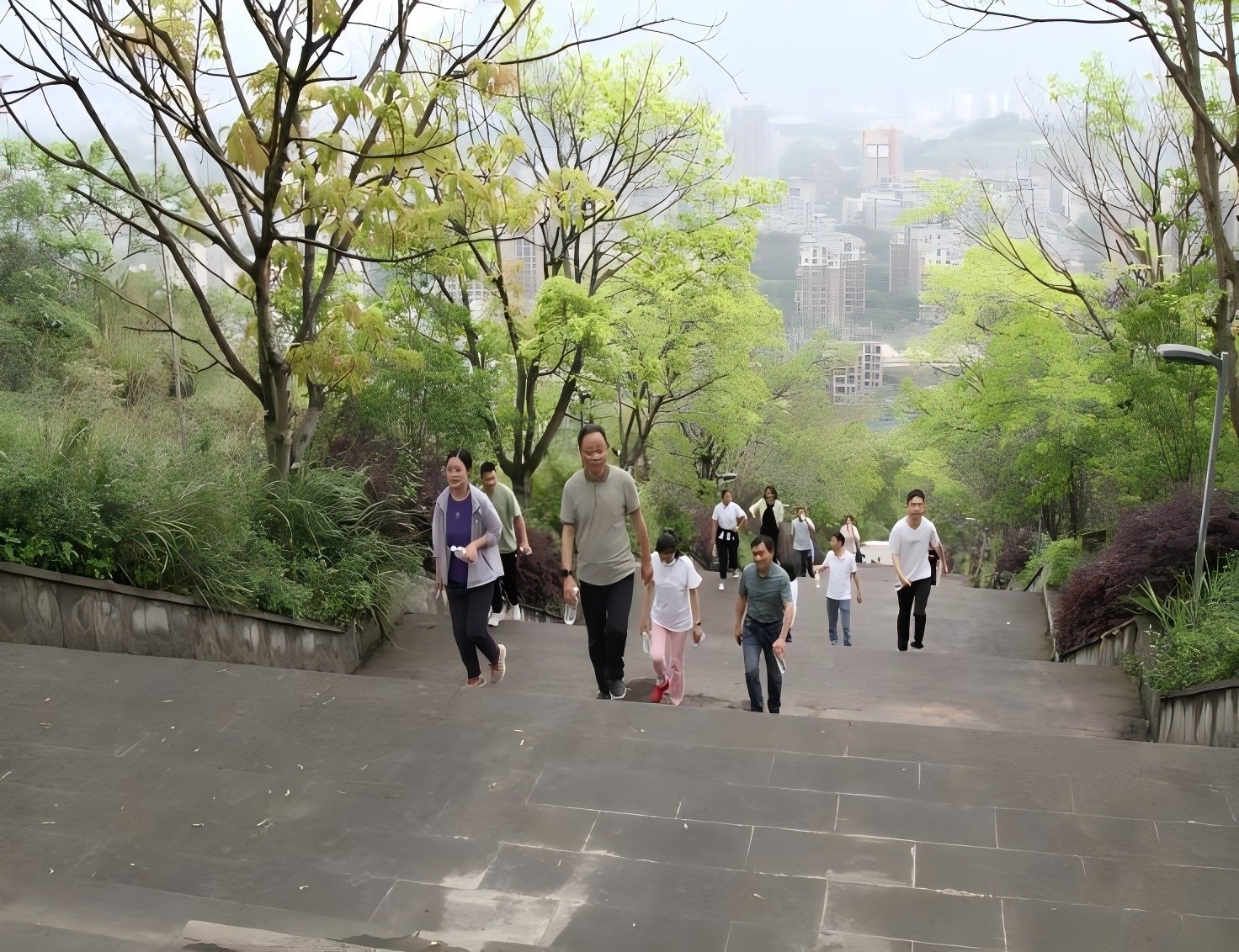 【工会活动】医往无前 勇攀高峰 | 市九院开展第 24 届职工登山活动